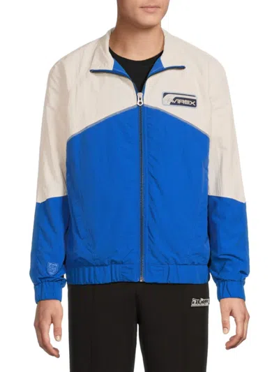 Avirex Men's Offshore Nylon Anorak Jacket In Nude