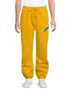 Avirex Men's Script Logo Cotton-blend Joggers In Yellow