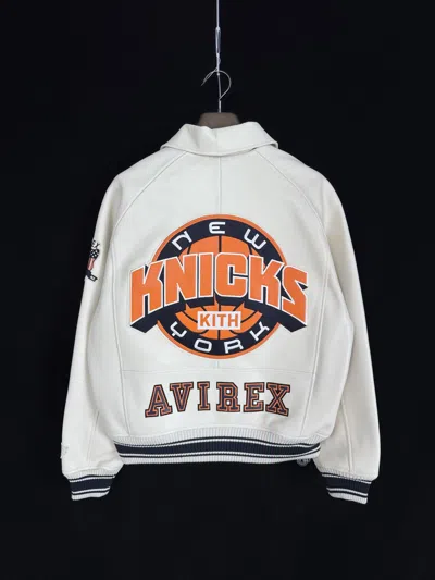 Pre-owned Avirex X Kith & Avirex For The New York Knicks Icon Jacket