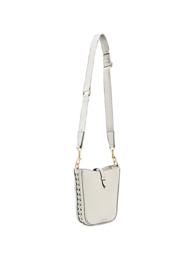 Aviteur Mini Gigi Weave-detail Crossbody Bag In White