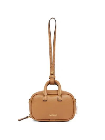 Aviteur Mini Maia Shoulder Bag In Brown