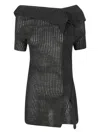 Aviu Asymmetric Top In Black