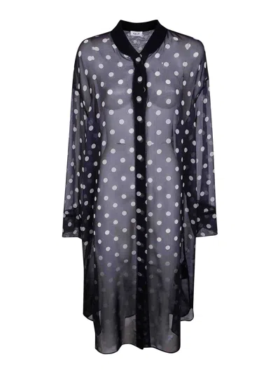 Aviu Chiffon Long Shirt In Black