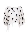 Aviu Pois Embroidered Bluse In White