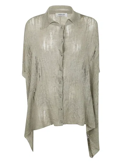 Aviu Distressed Shirt In Grau