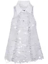 Aviu Collared Sequin Embellished Blouse In Gray