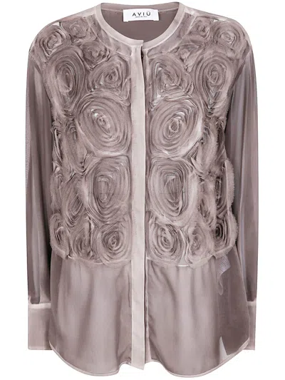 Aviu Georgette Blouse In Pink