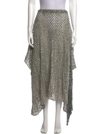 Pre-owned Aviu Midi Length Skirt In Multi