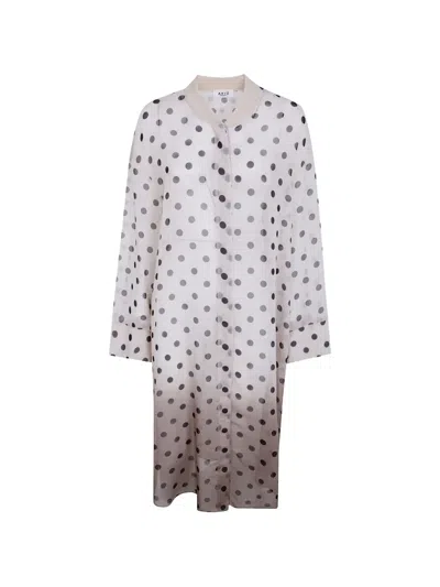 Aviu Polka-dot Pattern Shirt In Gray
