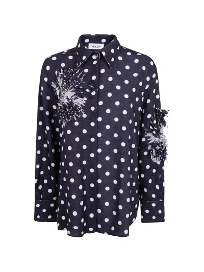 Aviu Polka-dot Pattern Shirt In Black