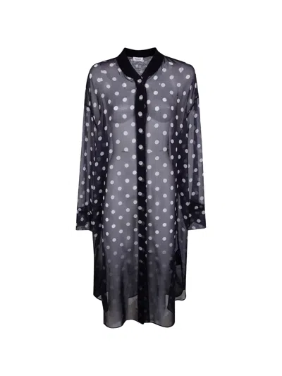 Aviu Polka-dot Pattern Shirt In Blue