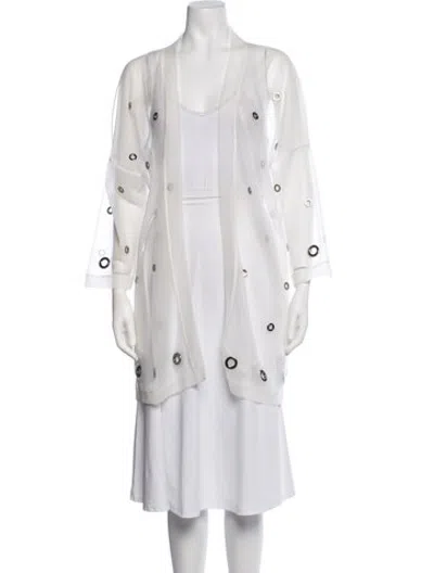 Pre-owned Aviu Robe In White