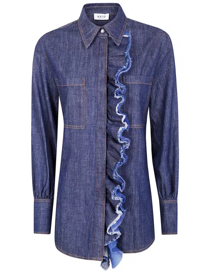 Aviu Rouges Denim Shirt In Multi