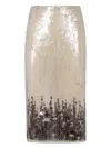 Aviu Sequin-embellished Midi Skirt In Neutrals