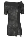 Aviu Asymmetric Top In Black