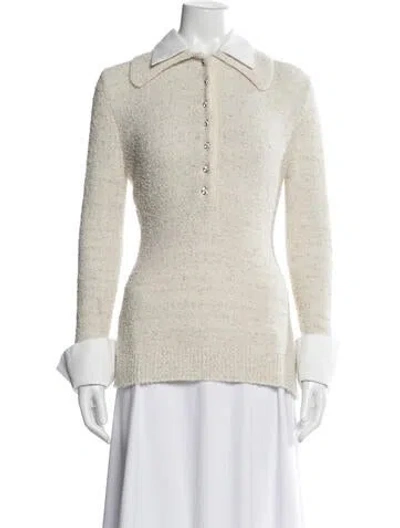 Pre-owned Aviu Sweater W/ Tags In Neutral