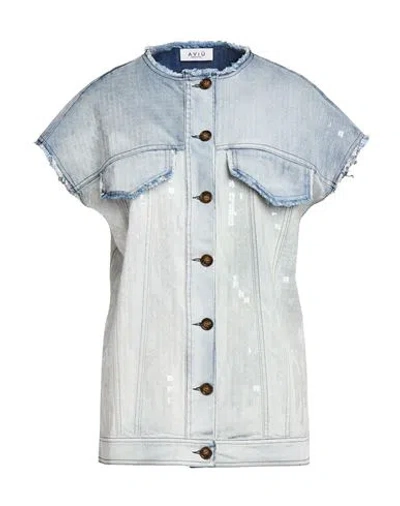Aviu Aviù Woman Denim Outerwear Blue Size 6 Cotton