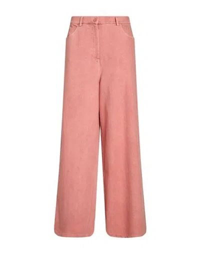Aviu Aviù Woman Jeans Salmon Pink Size 4 Cotton, Polyester, Elastane