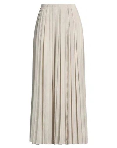 Aviu Aviù Woman Maxi Skirt Taupe Size 4 Polyester In Grey