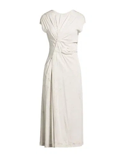 Aviu Aviù Woman Midi Dress Light Grey Size 6 Viscose In Gray