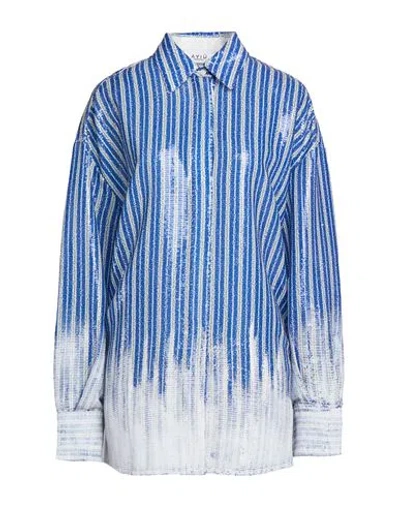 Aviu Aviù Woman Shirt Blue Size 6 Polyester