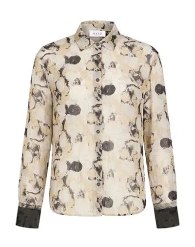 Aviu Aviù Woman Shirt Khaki Size 4 Polyester In Neutral