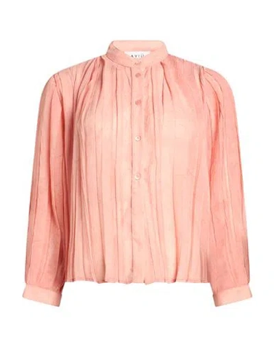 Aviu Aviù Woman Shirt Salmon Pink Size 6 Polyester In Orange
