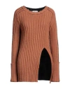 AVIU AVIÙ WOMAN SWEATER CAMEL SIZE 6 WOOL