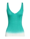 Aviu Aviù Woman Tank Top Green Size 6 Virgin Wool, Silk In Green