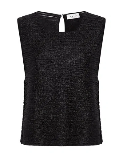 Aviu Aviù Woman Top Black Size 6 Metallic Polyester, Polyamide In Multi