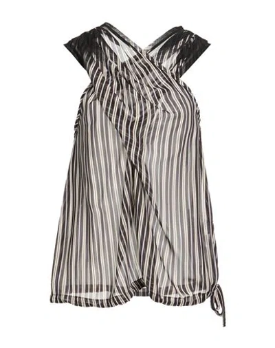 Aviu Aviù Woman Top Black Size 8 Polyester In Brown