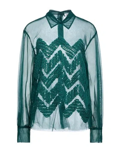 Aviu Aviù Woman Top Dark Green Size 4 Polyester