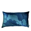 Aviva Stanoff Azure Lemon Leaf Signature Velvet Collection Pillow, 12 X 20 In Azure