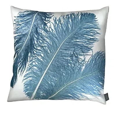 Aviva Stanoff Plume Twilight Ivoire Eco Suede Collection Pillow, 20 X 20 In Crème/twilight