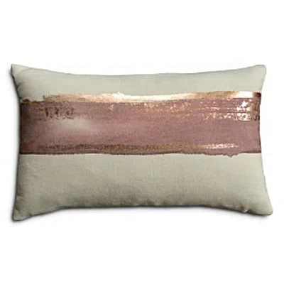 Aviva Stanoff Horizon Canvas Rose Quartz Rose Gold Pillow, 12 X 20