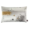 Aviva Stanoff Stardust Charcoal Gold Hand-painted Silk Pillow, 12 X 20 In Gold
