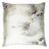 Aviva Stanoff Stardust Charcoal Gold Hand-painted Silk Pillow, 20 X 20 In Gold