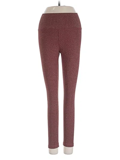 Pre-owned Avocado Active Pants In Burgundy