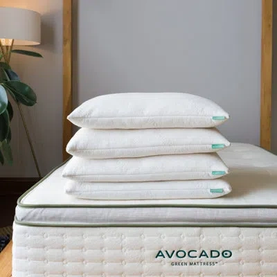 Avocado Pillow In White