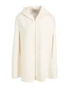 Avolio Milano Woman Cape Ivory Size M Virgin Wool, Cashmere In White