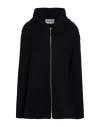 Avolio Milano Woman Cape Midnight Blue Size S Virgin Wool, Cashmere In Blue