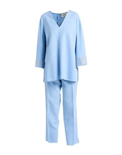 Avolio Milano Woman Co-ord Light Blue Size 12 Virgin Wool, Polyamide