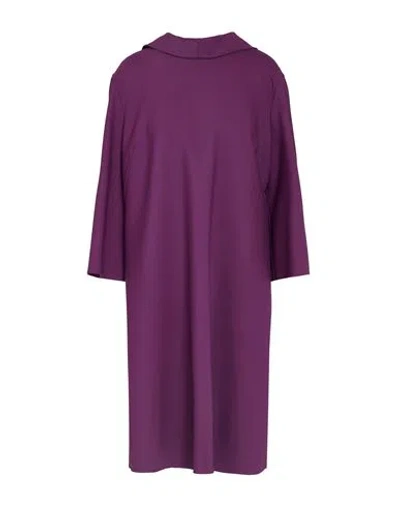 Avolio Milano Woman Midi Dress Mauve Size 12 Virgin Wool, Lyocell, Polyamide In Purple