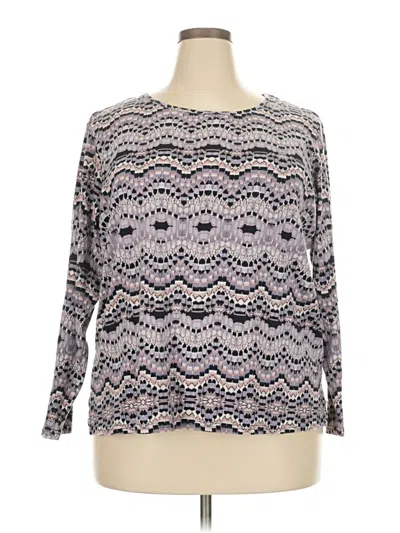 Pre-owned Avon 3/4 Sleeve T-shirt In Purple