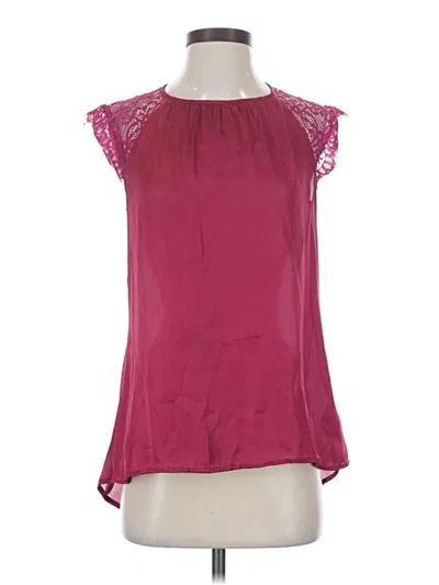 Pre-owned Avon Sleeveless Blouse In Burgundy
