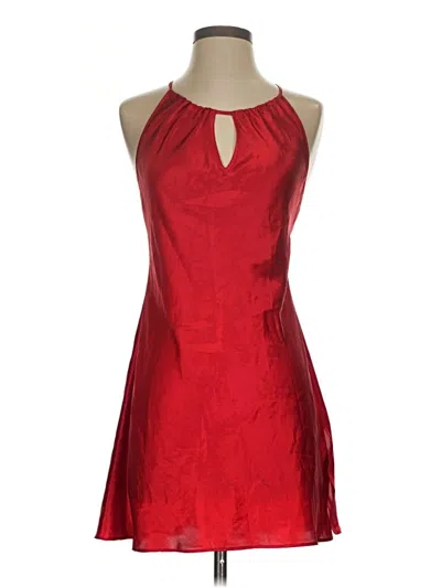 Pre-owned Avon Sleeveless Top Red Halter Neckline Tops