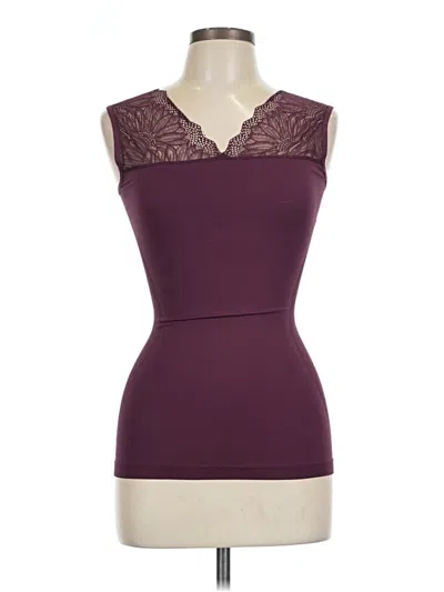 Pre-owned Avon Tank Top Burgundy Strapless Neckline Tops