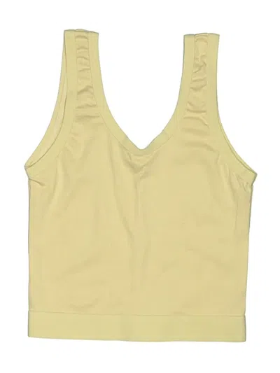 Pre-owned Avon Kids' Tank Top Yellow Plunge Neckline Tops