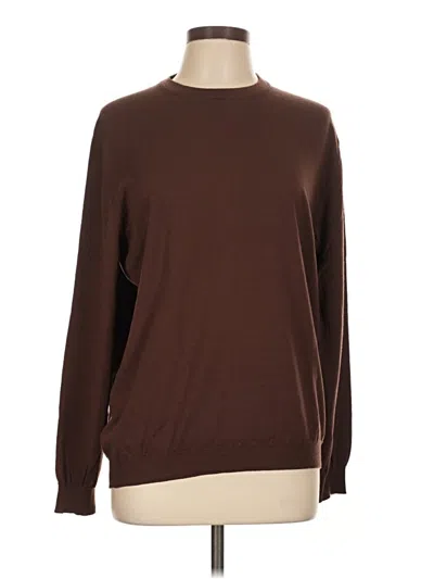Pre-owned Avoncelli For Barneys New York Pullover Sweater In Brown