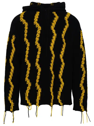 Avril 8790 Black Wool Sweater In Brown